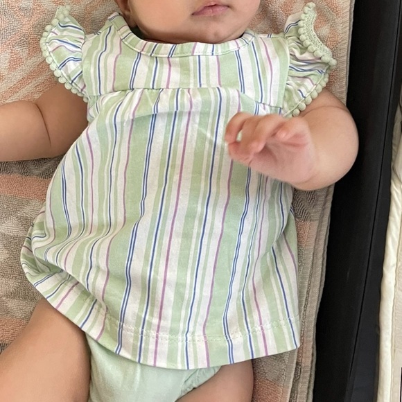 Carter’s|Baby Girl Clothing Lot, Short Sleeve Onesies•••3 months, Turquoise - Picture 4 of 6